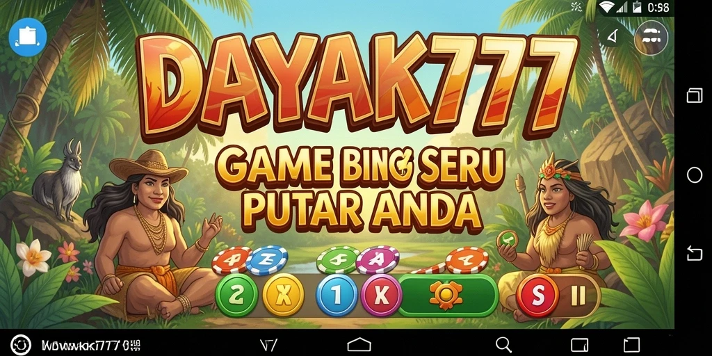 Tampilan menarik dari gameplay Bingo di DAYAK777.