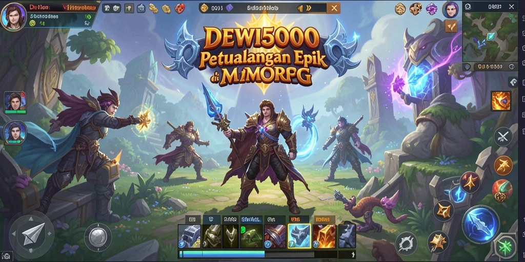 Tampilan memukau dari gameplay MMORPG DEWI5000.