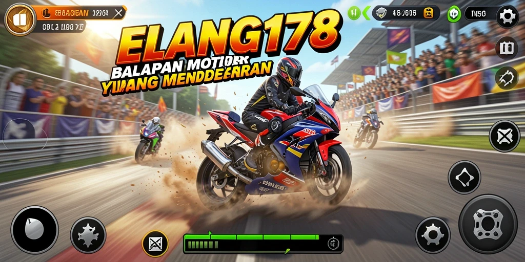 Tampilan mendebarkan dari balapan motor di ELANG178.