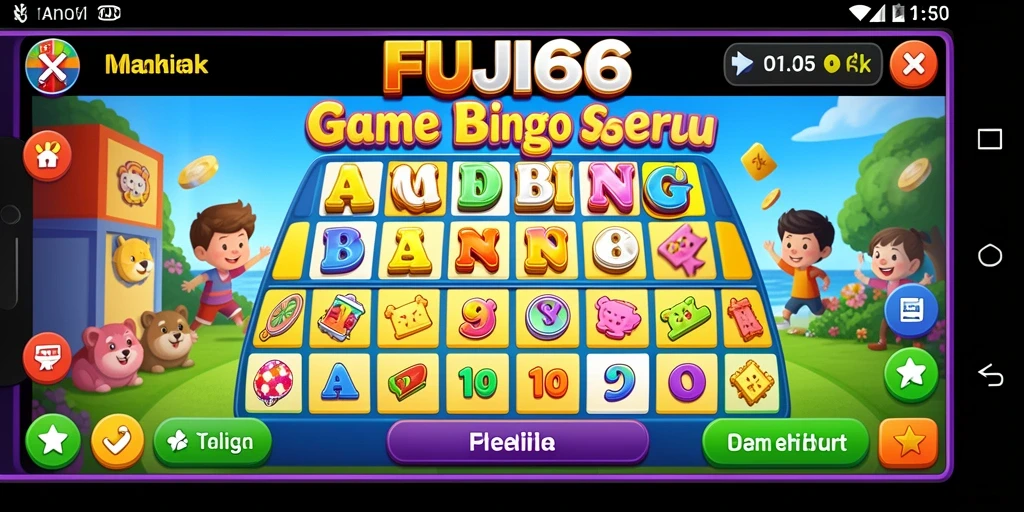 Screenshot gameplay FUJI66 yang penuh warna dan seru.