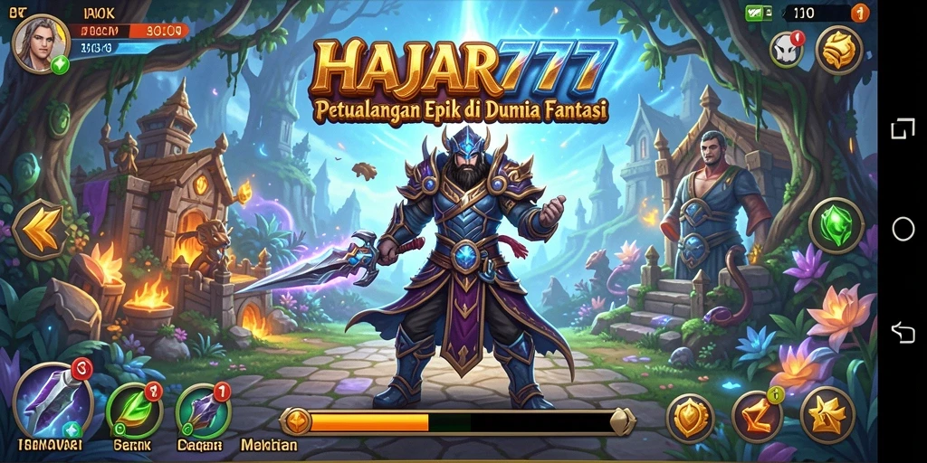 Gameplay seru HAJAR777 dalam petualangan menegangkan.
