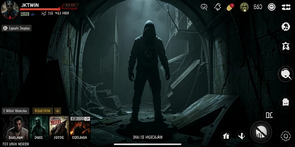 Screenshot dari gameplay <strong>JKTWIN</strong> yang menampakkan suasana mencekam dan menakutkan.