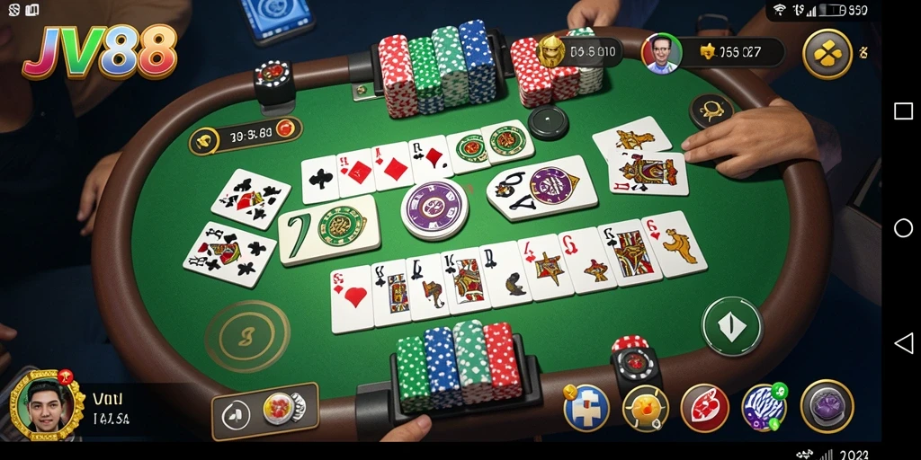 Tampilan gameplay JV88 yang menegangkan dan interaktif.