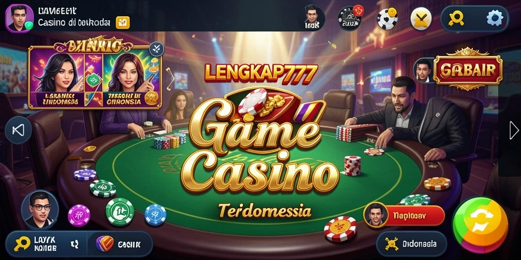 Tampilan gameplay menarik dari permainan Live Casino LENGKAP777.