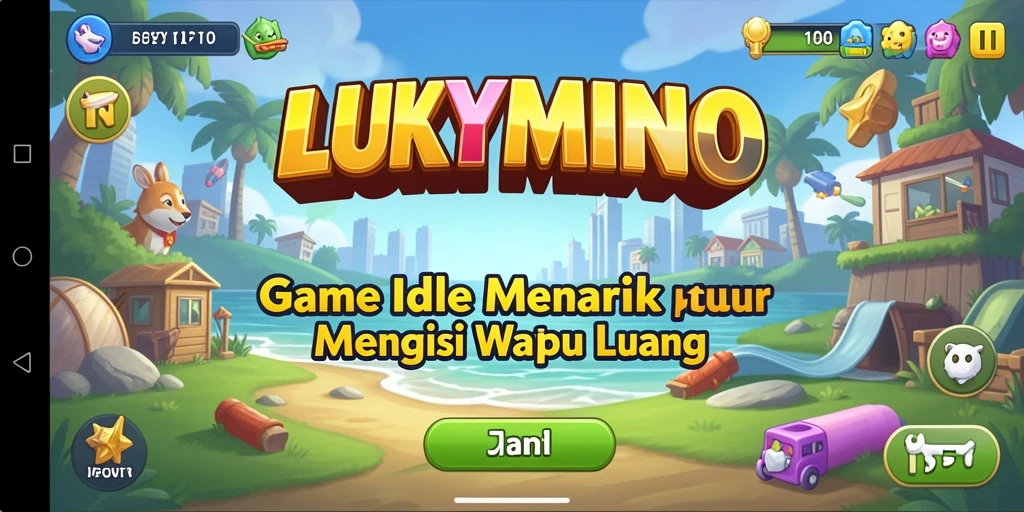 Tampilan gameplay <strong>LUKYMINO</strong> yang penuh warna dan menarik.
