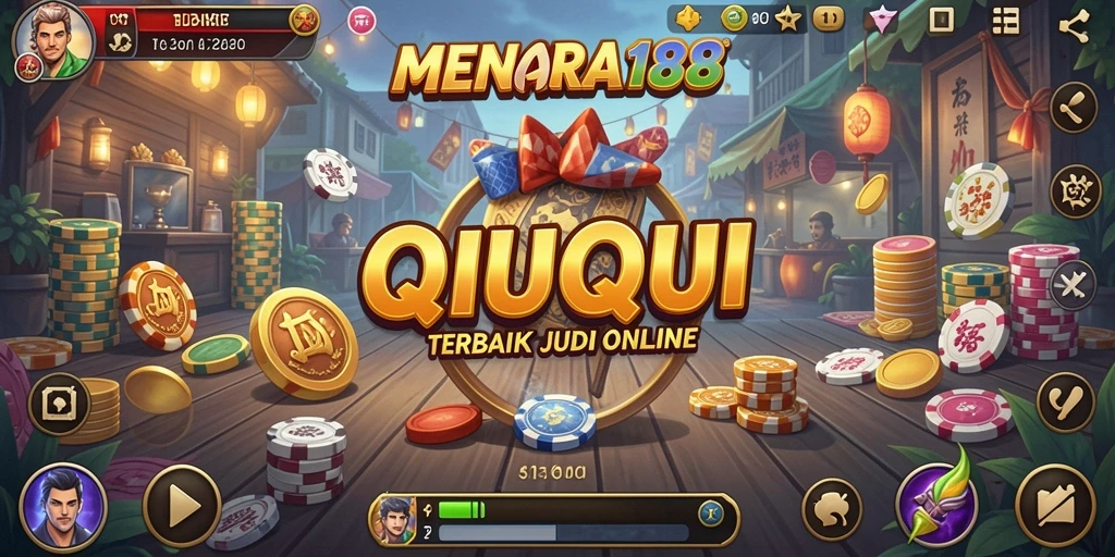 Tampilan utama gameplay QiuQiu yang seru dan menantang.
