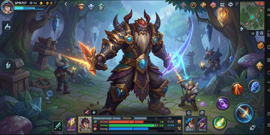 Gameplay seru SPIN707 dengan eksplorasi dunia MMORPG.