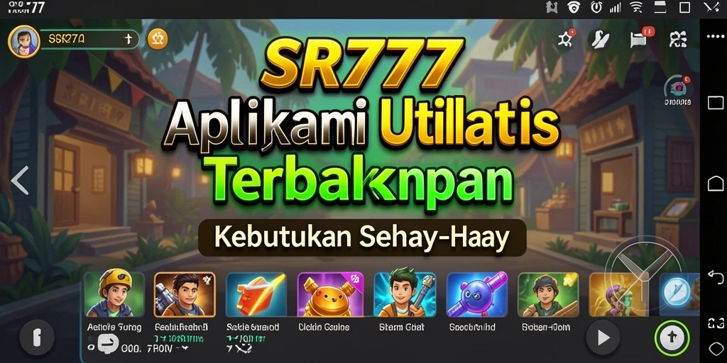 Tampilan antarmuka utama SR777 yang sederhana dan efisien.