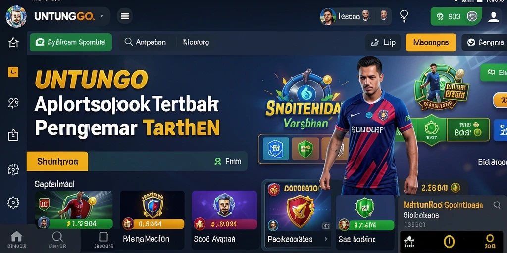 Tampilan gameplay UNTUNGGO yang menarik dan interaktif untuk taruhan olahraga.