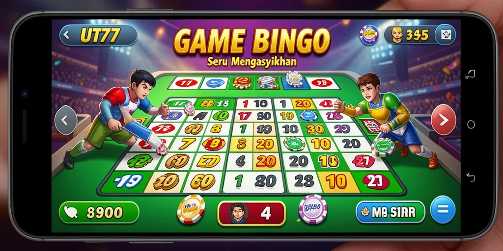 Gambaran layar permainan Bingo yang seru di UT77.